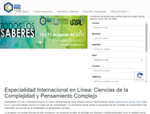 Tablet Screenshot of especialidadpensamientocomplejo.org